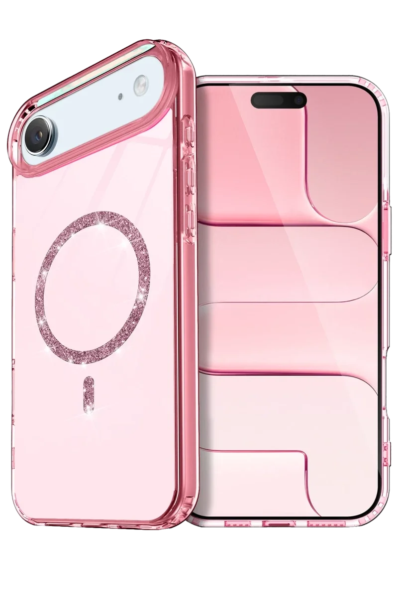 Apple iPhone 17 Air Live Diamond Magsafe Kapak - Pembe