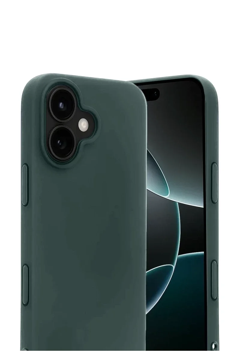 Apple iPhone 17 First Silikon - Koyu Yeşil