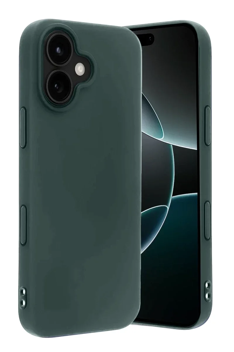 Apple iPhone 17 First Silikon - Koyu Yeşil