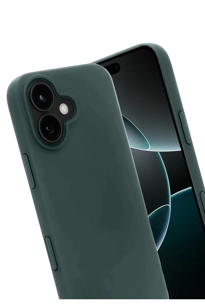 Apple iPhone 17 First Silikon - Koyu Yeşil