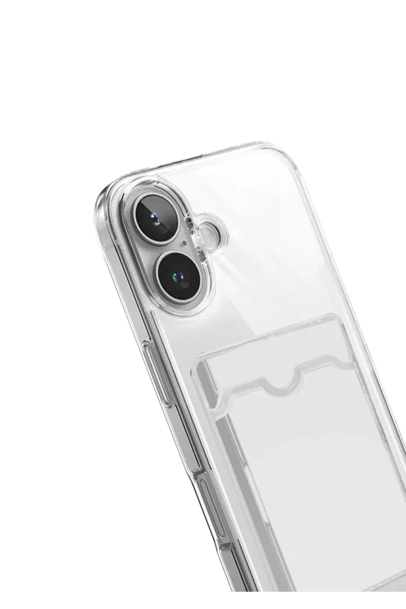 Apple iPhone 17 Kart Şeffaf Silikon - Şeffaf Apple iPhone 17 Kart Şeffaf Silikon - Şeffaf