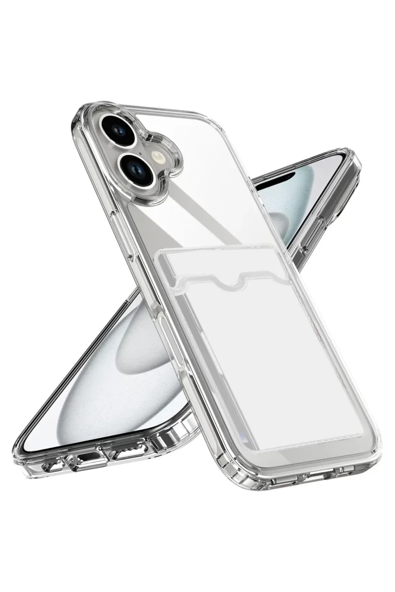 Apple iPhone 17 Kart Şeffaf Silikon - Şeffaf Apple iPhone 17 Kart Şeffaf Silikon - Şeffaf