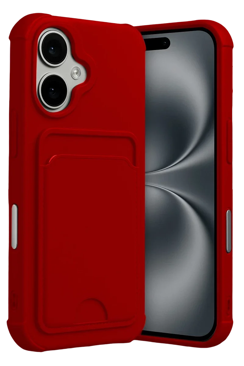 Apple iPhone 17 Kelvin Kartvizitli Silikon - Kırmızı Apple iPhone 17 Kelvin Kartvizitli Silikon - Kırmızı