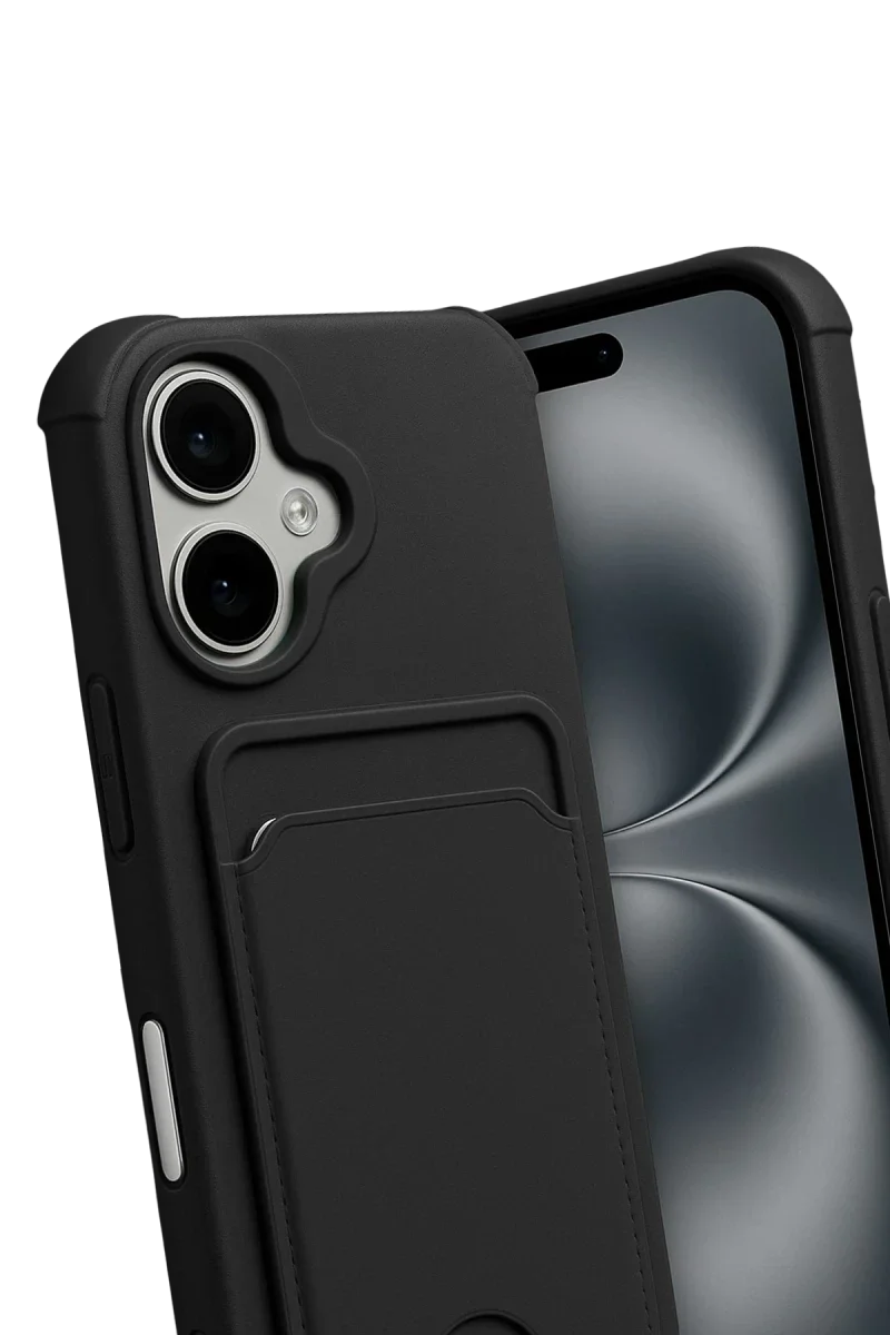 Apple iPhone 17 Kelvin Kartvizitli Silikon - Siyah