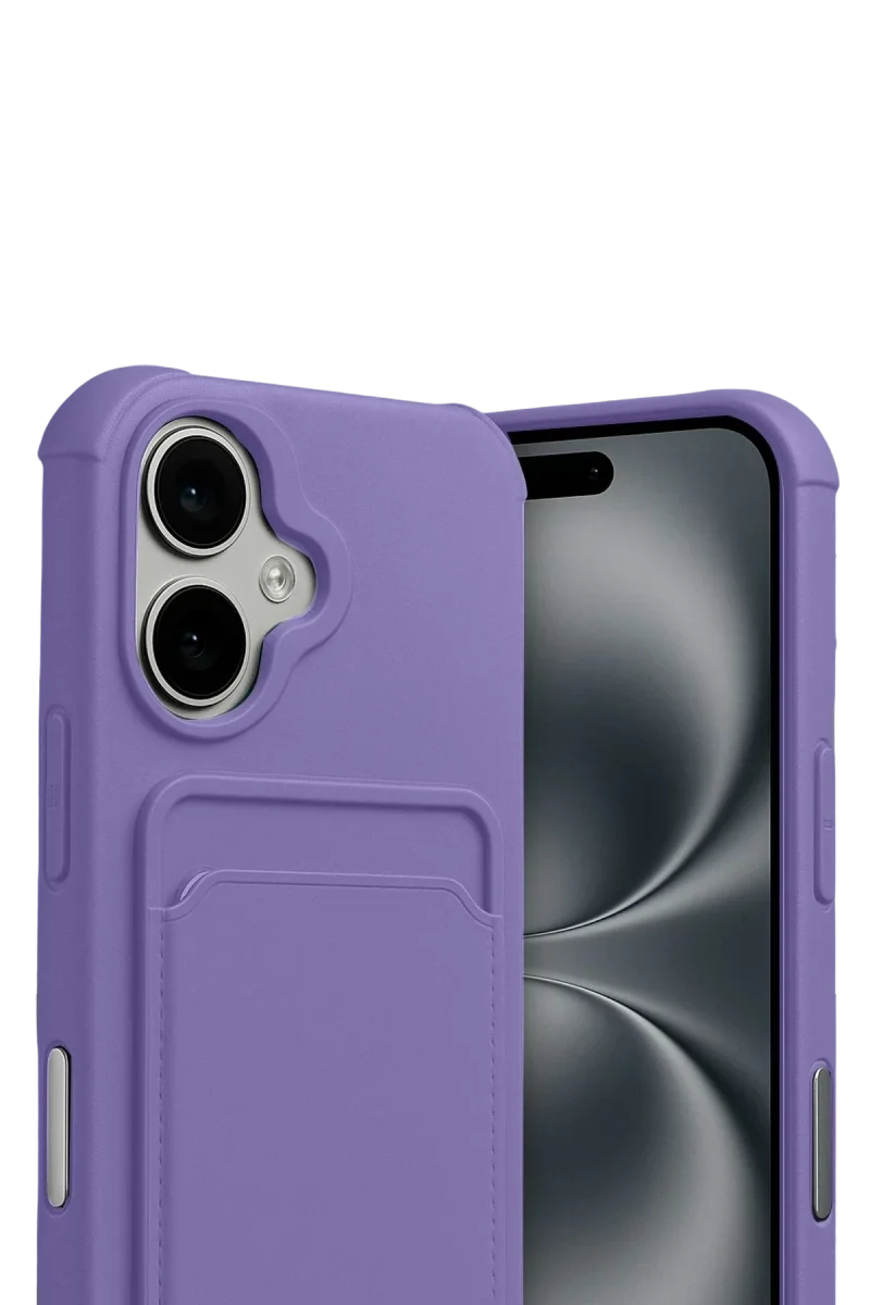 Apple iPhone 17 Kelvin Kartvizitli Silikon - Lila