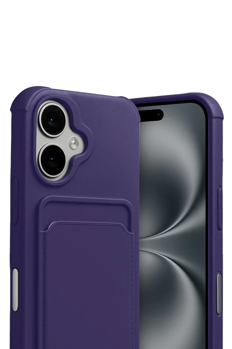 Apple iPhone 17 Kelvin Kartvizitli Silikon - Derin Mor Apple iPhone 17 Kelvin Kartvizitli Silikon - Derin Mor