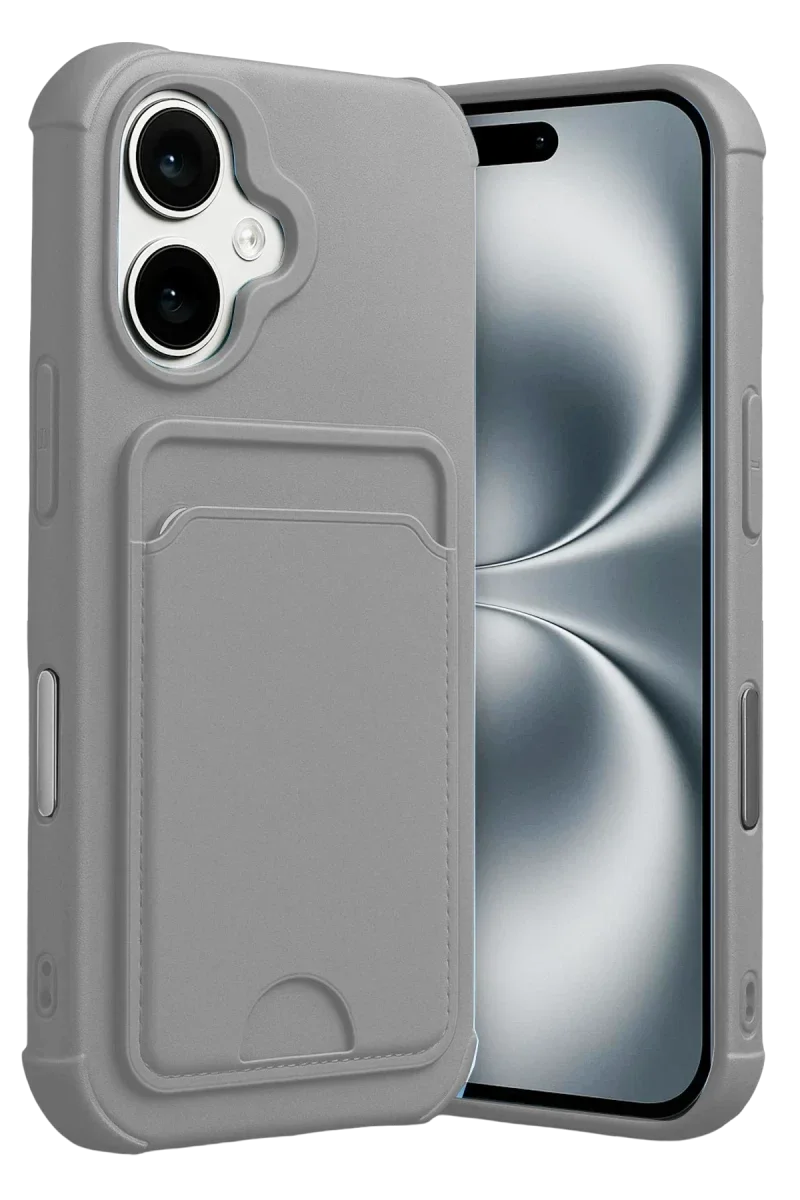 Apple iPhone 17 Kelvin Kartvizitli Silikon - Gri Apple iPhone 17 Kelvin Kartvizitli Silikon - Gri