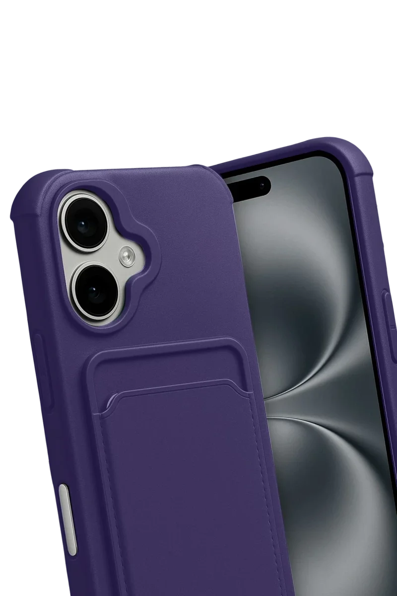 Apple iPhone 17 Kelvin Kartvizitli Silikon - Derin Mor Apple iPhone 17 Kelvin Kartvizitli Silikon - Derin Mor