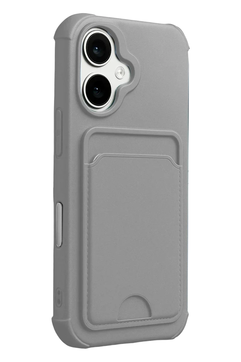 Apple iPhone 17 Kelvin Kartvizitli Silikon - Gri Apple iPhone 17 Kelvin Kartvizitli Silikon - Gri