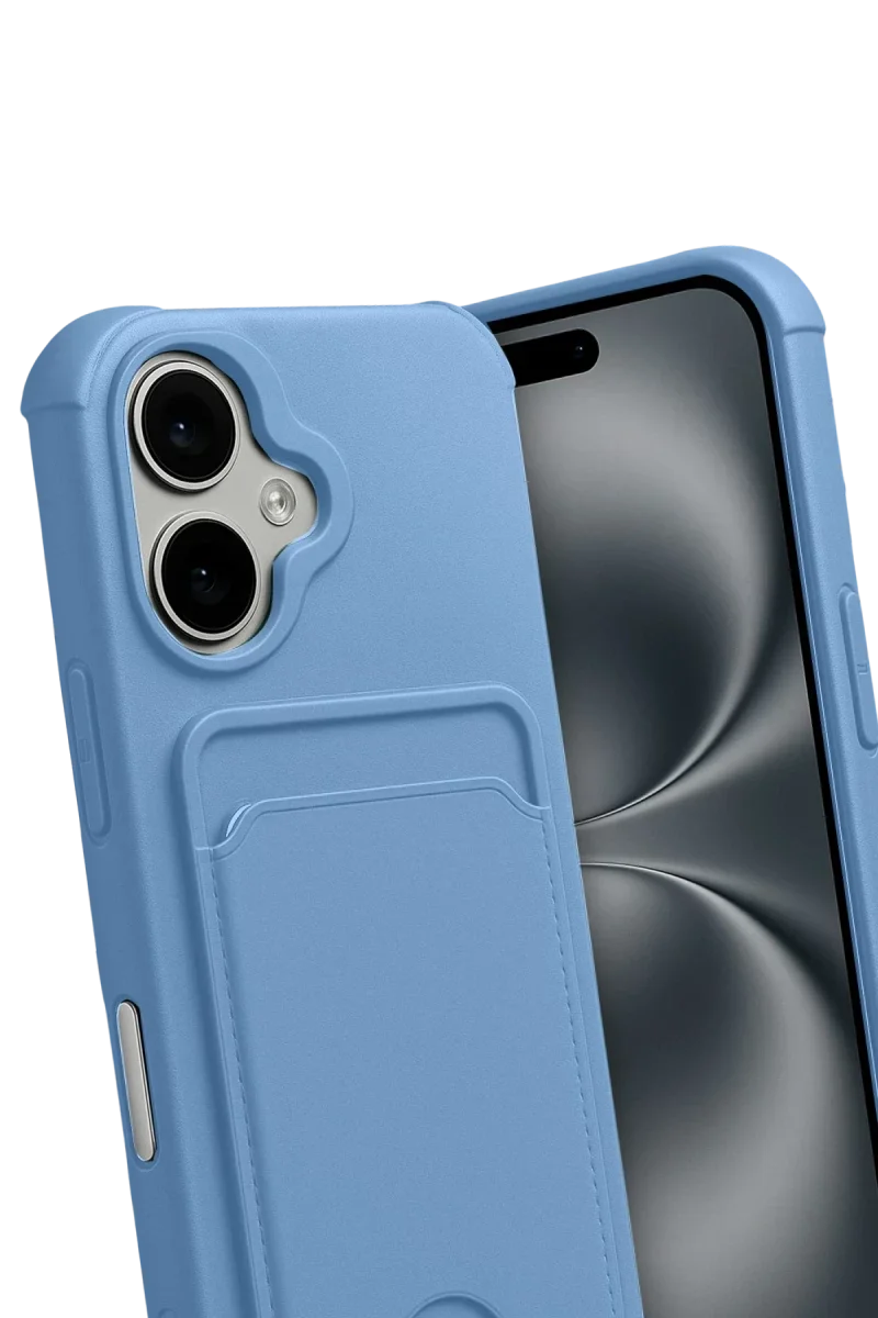 Apple iPhone 17 Kelvin Kartvizitli Silikon - Mavi