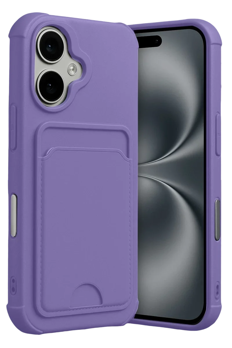 Apple iPhone 17 Kelvin Kartvizitli Silikon - Lila
