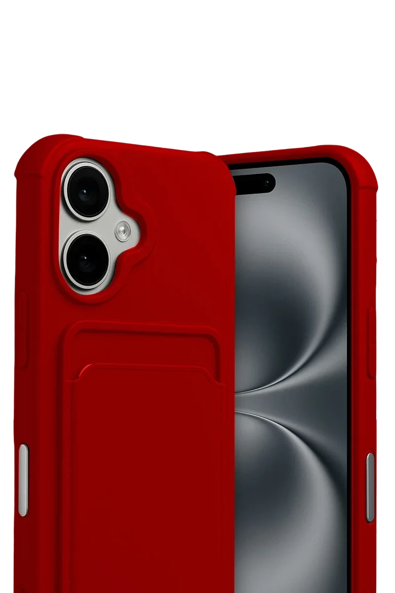 Apple iPhone 17 Kelvin Kartvizitli Silikon - Kırmızı Apple iPhone 17 Kelvin Kartvizitli Silikon - Kırmızı