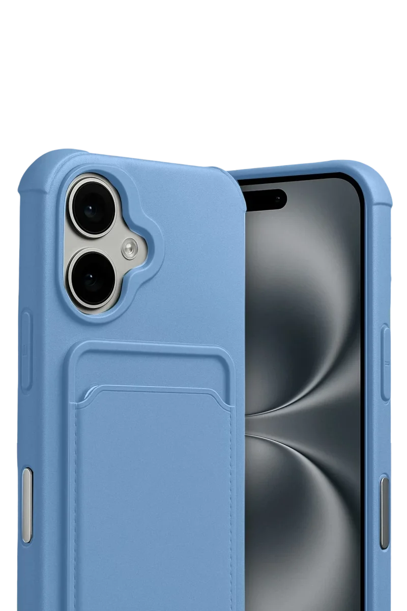 Apple iPhone 17 Kelvin Kartvizitli Silikon - Mavi