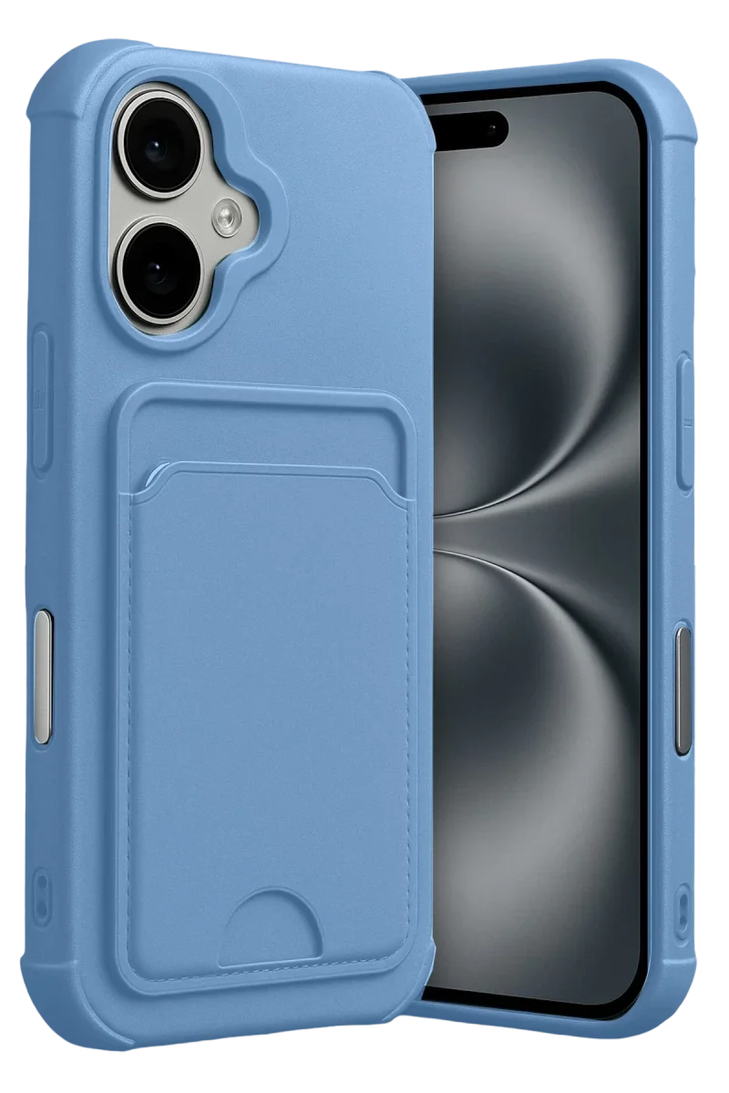 Apple iPhone 17 Kelvin Kartvizitli Silikon - Mavi