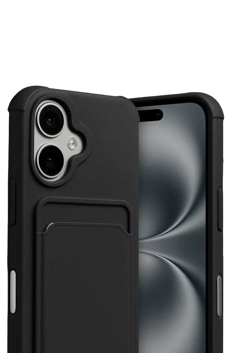 Apple iPhone 17 Kelvin Kartvizitli Silikon - Siyah