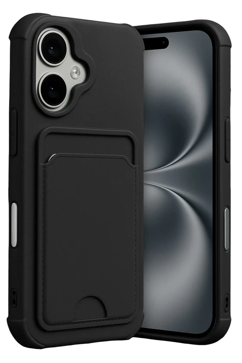 Apple iPhone 17 Kelvin Kartvizitli Silikon - Siyah