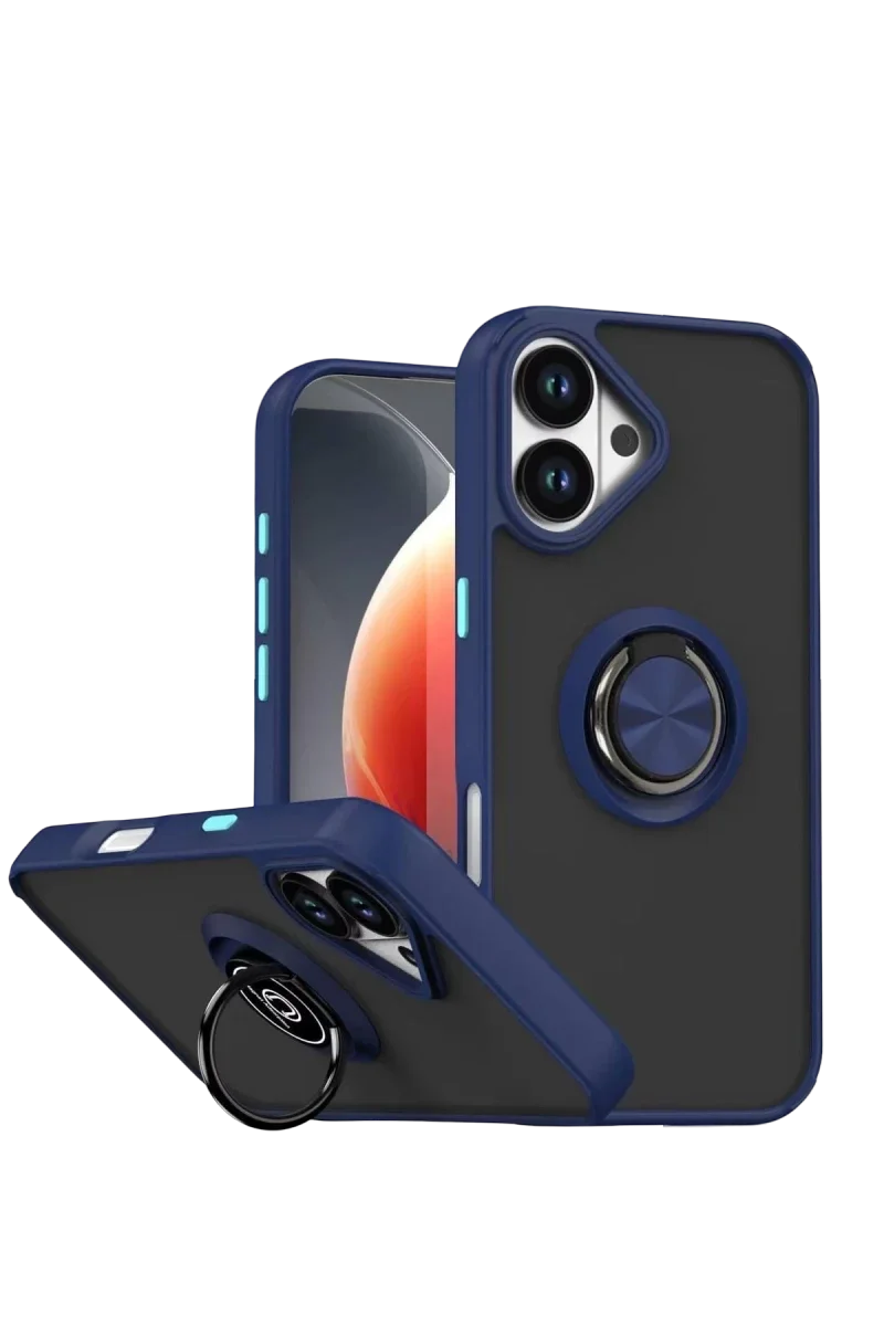 Apple iPhone 17 Montreal Yüzüklü Silikon Kapak - Lacivert Fiyatı, Yorumları ve Özellikleri