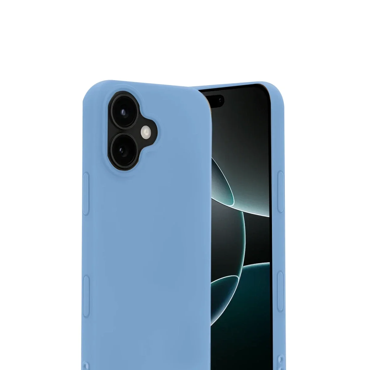 Apple iPhone 17 Nano içi Kadife Silikon - Mavi