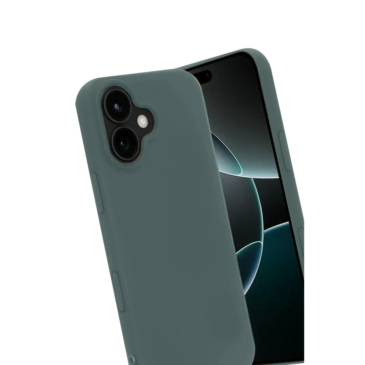 Apple iPhone 17 Nano içi Kadife Silikon - Koyu Yeşil Apple iPhone 17 Nano içi Kadife Silikon - Koyu Yeşil