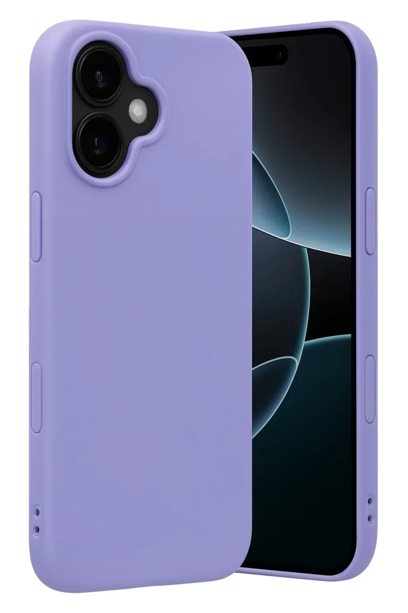 Apple iPhone 17 Nano içi Kadife Silikon - Lila Apple iPhone 17 Nano içi Kadife Silikon - Lila