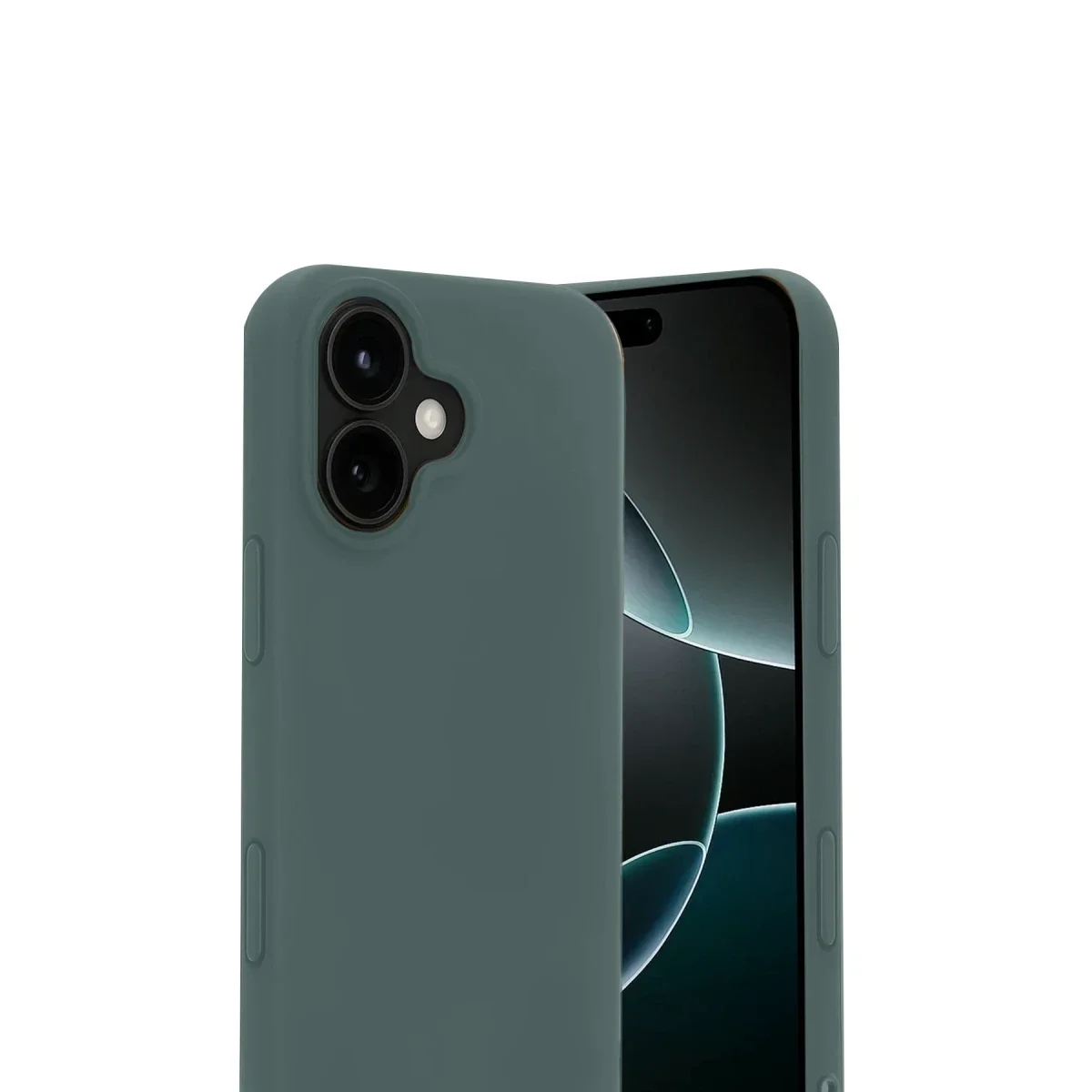Apple iPhone 17 Nano içi Kadife Silikon - Koyu Yeşil Apple iPhone 17 Nano içi Kadife Silikon - Koyu Yeşil