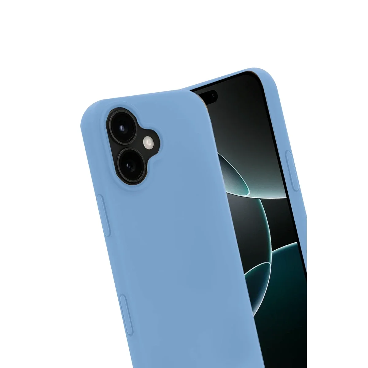 Apple iPhone 17 Nano içi Kadife Silikon - Mavi