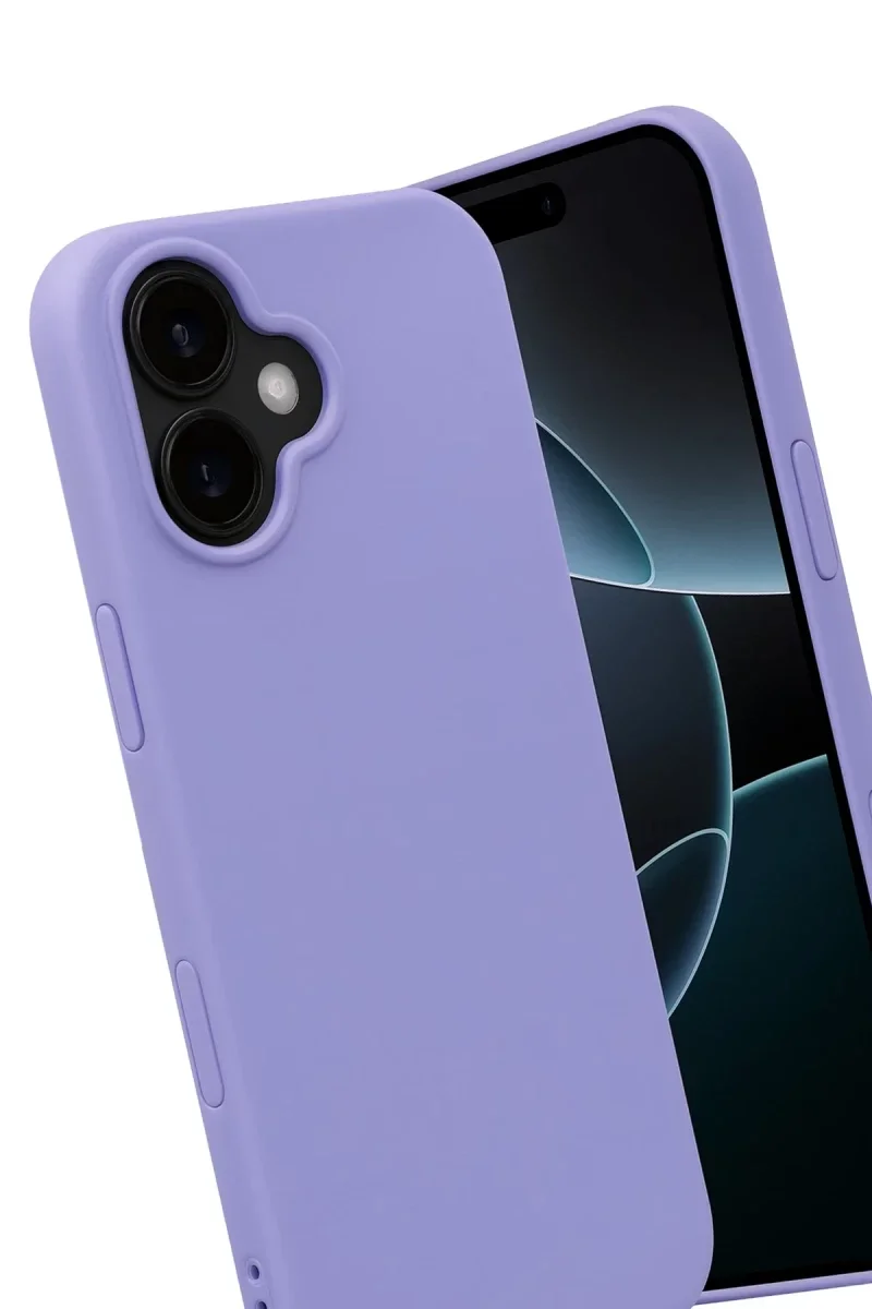 Apple iPhone 17 Nano içi Kadife Silikon - Lila Apple iPhone 17 Nano içi Kadife Silikon - Lila