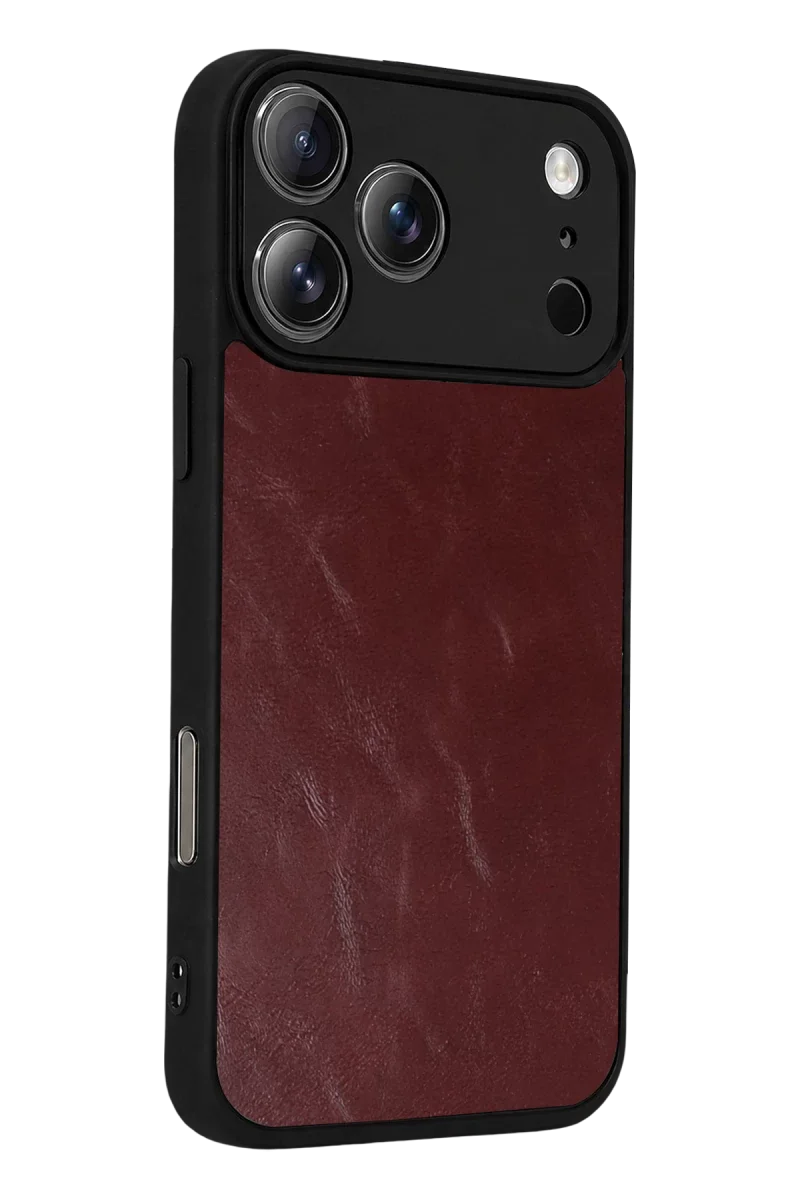 Apple iPhone 17 Pro Max Aras Deri Kapak - Bordo Fiyatı, Yorumları ve Özellikleri