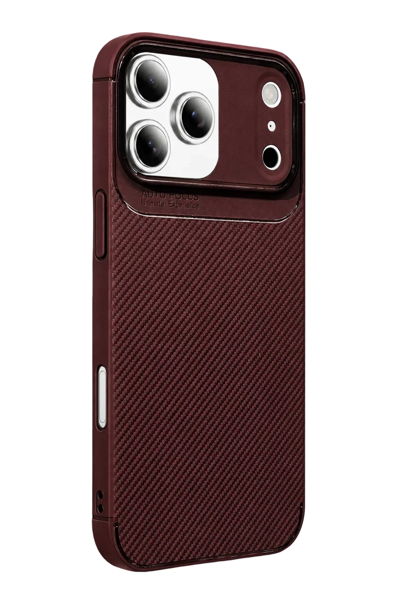 Apple iPhone 17 Pro Max Auto Focus Karbon Kapak - Bordo Fiyatı, Yorumları ve Özellikleri