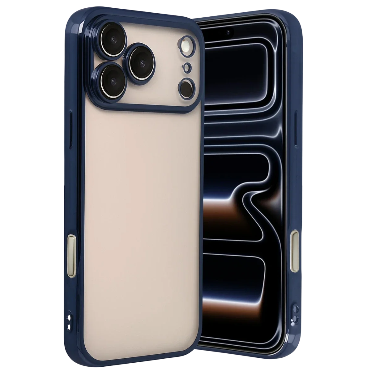 Apple iPhone 17 Pro Razer Lensli Silikon - Lacivert Apple iPhone 17 Pro Razer Lensli Silikon - Lacivert
