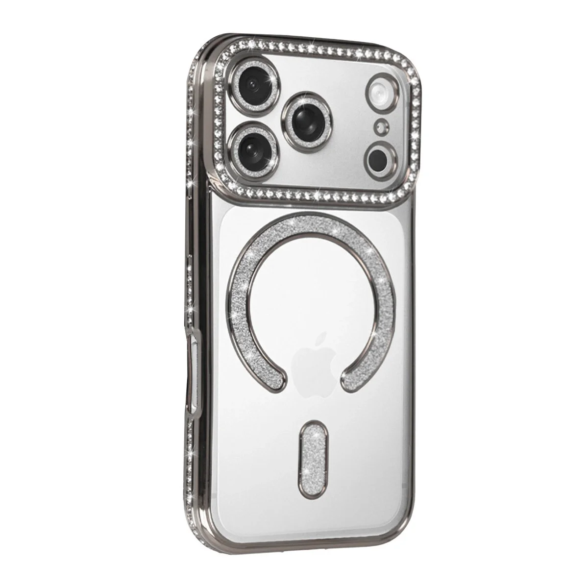 Apple İphone 17 Pro Max Joke Simli Magneticsafe Kılıf - Gümüş Apple İphone 17 Pro Max Joke Simli Magneticsafe Kılıf - Gümüş