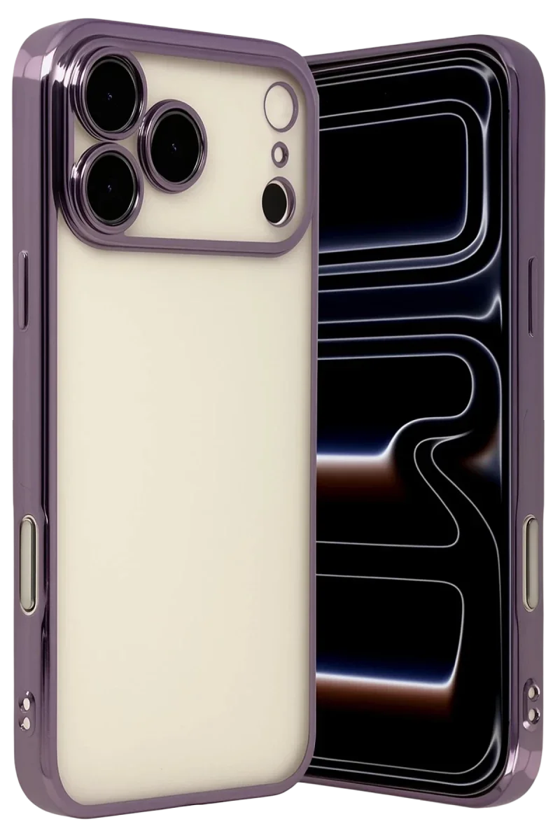 Apple iPhone 17 Pro Max Razer Lensli Silikon - Mor Apple iPhone 17 Pro Max Razer Lensli Silikon - Mor