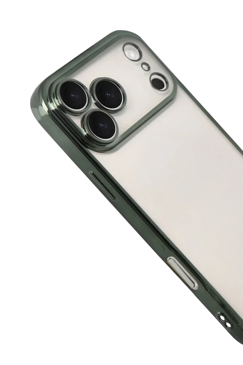 Apple iPhone 17 Pro Razer Lensli Silikon - Yeşil Apple iPhone 17 Pro Razer Lensli Silikon - Yeşil