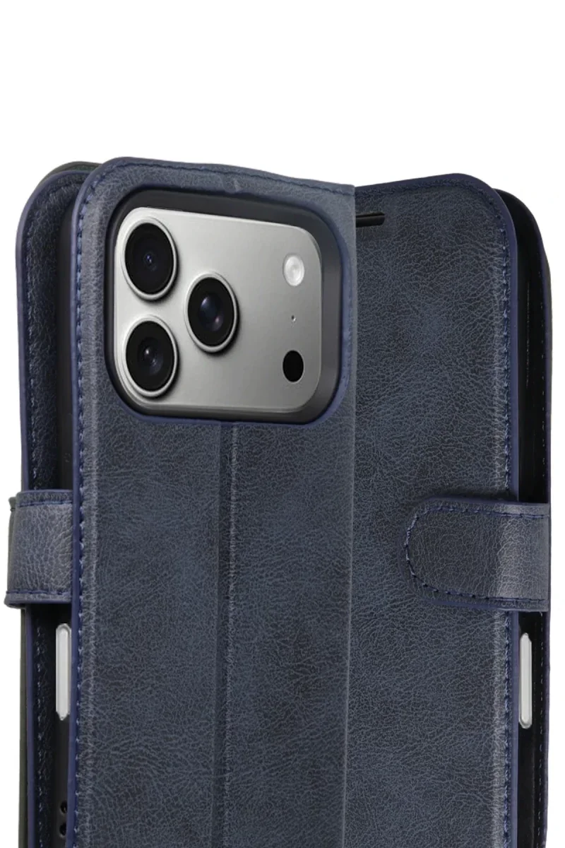Apple iPhone 17 Pro Max Trend S Plus Kapaklı Kılıf - Lacivert Apple iPhone 17 Pro Max Trend S Plus Kapaklı Kılıf - Lacivert