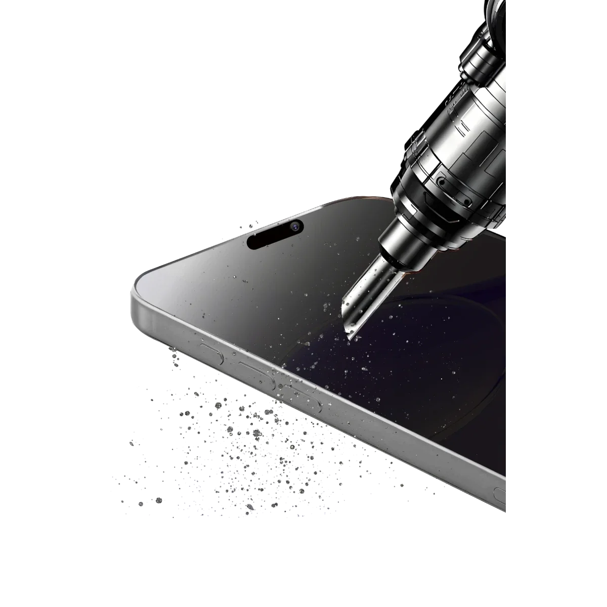 Apple iPhone 17 Pro Bilvis 5in1 5D Magic Hayalet Cam Ekran Koruyucu - Siyah