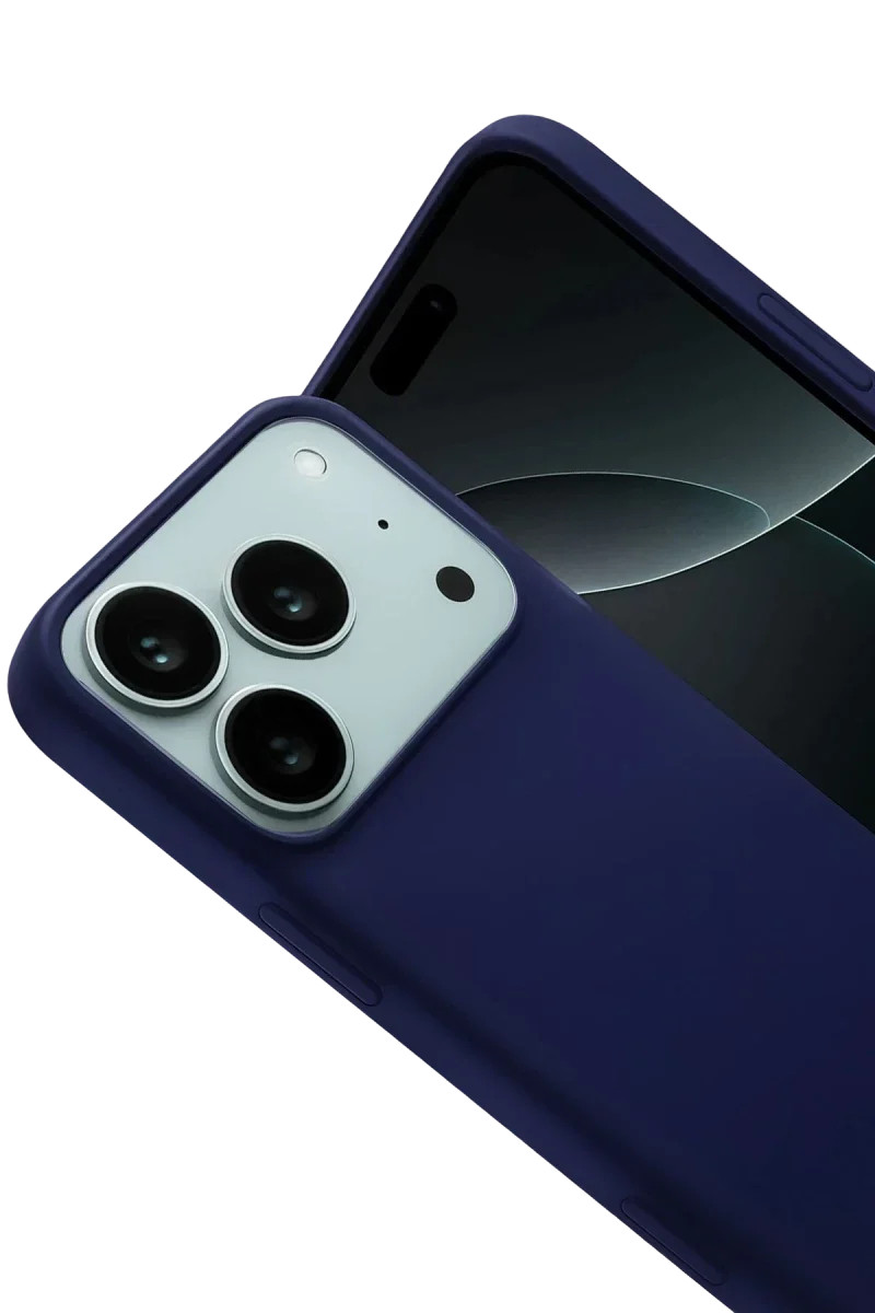 Apple iPhone 17 Pro Nano içi Kadife Silikon - Lacivert