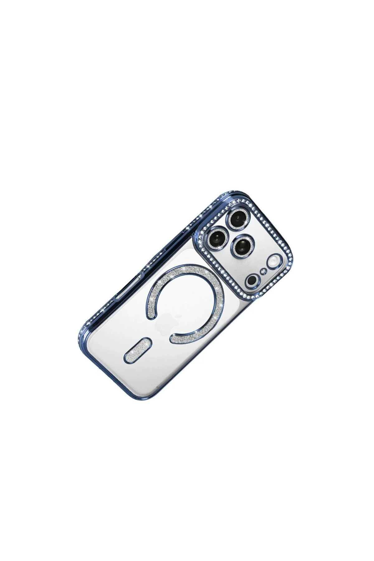Apple İphone 17 Pro Joke Simli Magneticsafe Kılıf - Mavi Apple İphone 17 Pro Joke Simli Magneticsafe Kılıf - Mavi