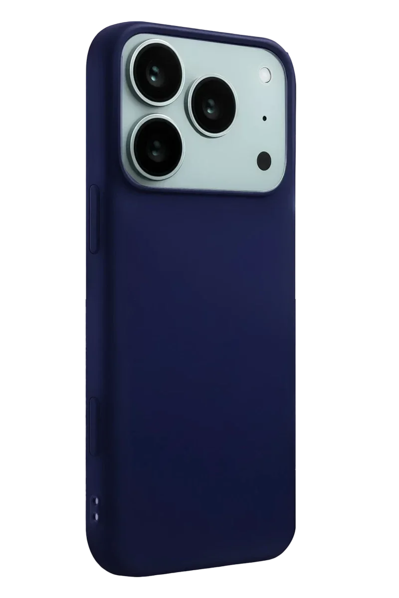 Apple iPhone 17 Pro Nano içi Kadife Silikon - Lacivert