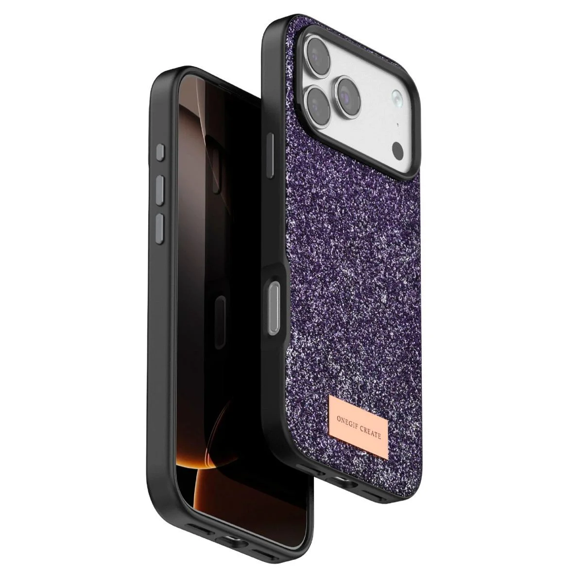 Apple iPhone 17 Pro ile Uyumlu Bright Simli Kapak - Derin Mor, Boncuk İşlemeli Fiyatı, Yorumları ve Özellikleri