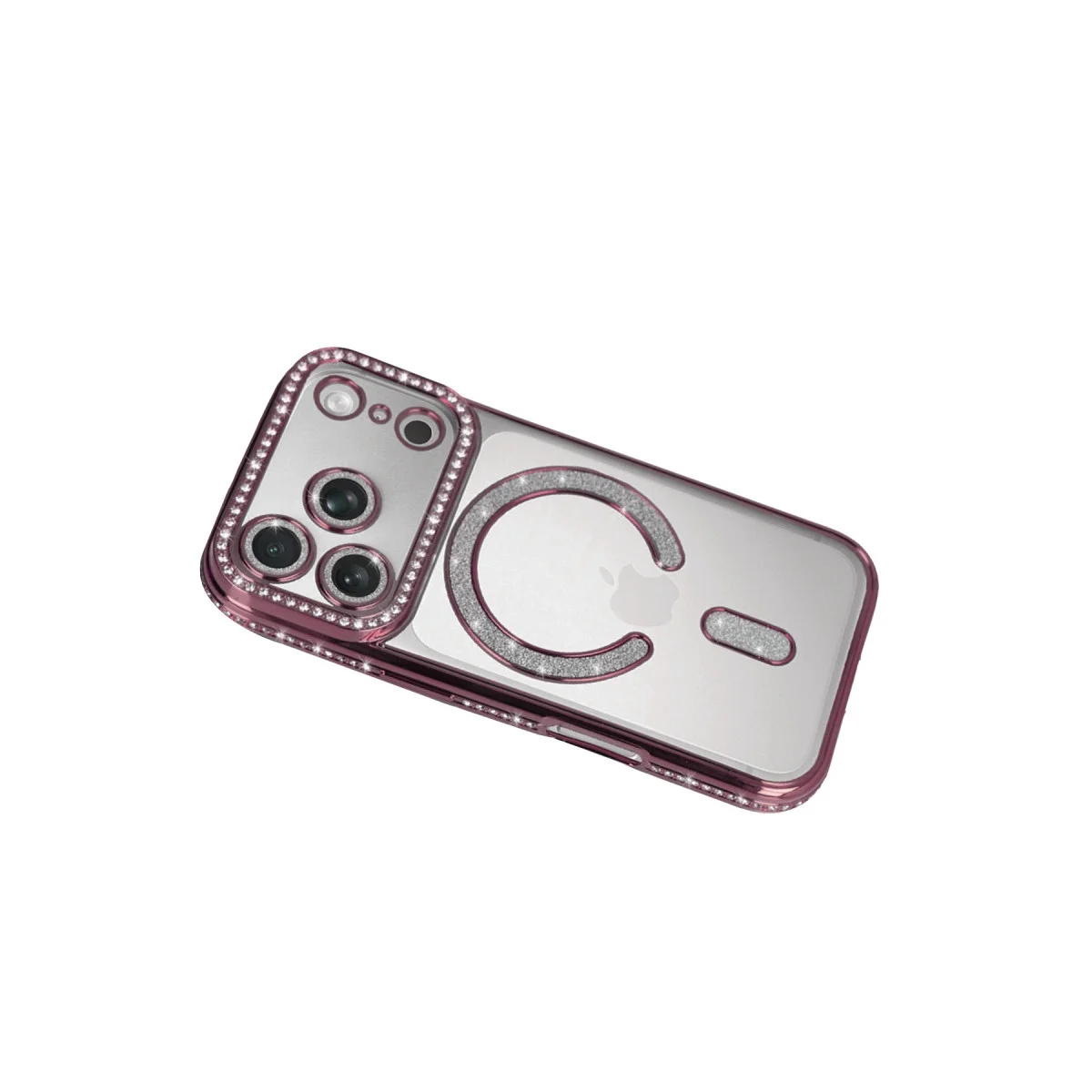 Apple İphone 17 Pro Joke Simli Magneticsafe Kılıf - Pembe Apple İphone 17 Pro Joke Simli Magneticsafe Kılıf - Pembe