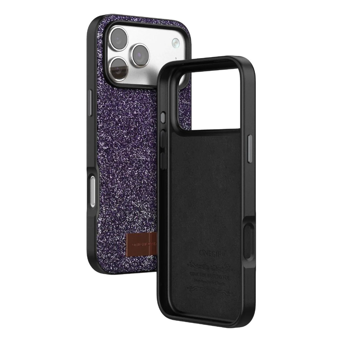Apple iPhone 17 Pro ile Uyumlu Bright Simli Kapak - Derin Mor, Boncuk İşlemeli Fiyatı, Yorumları ve Özellikleri