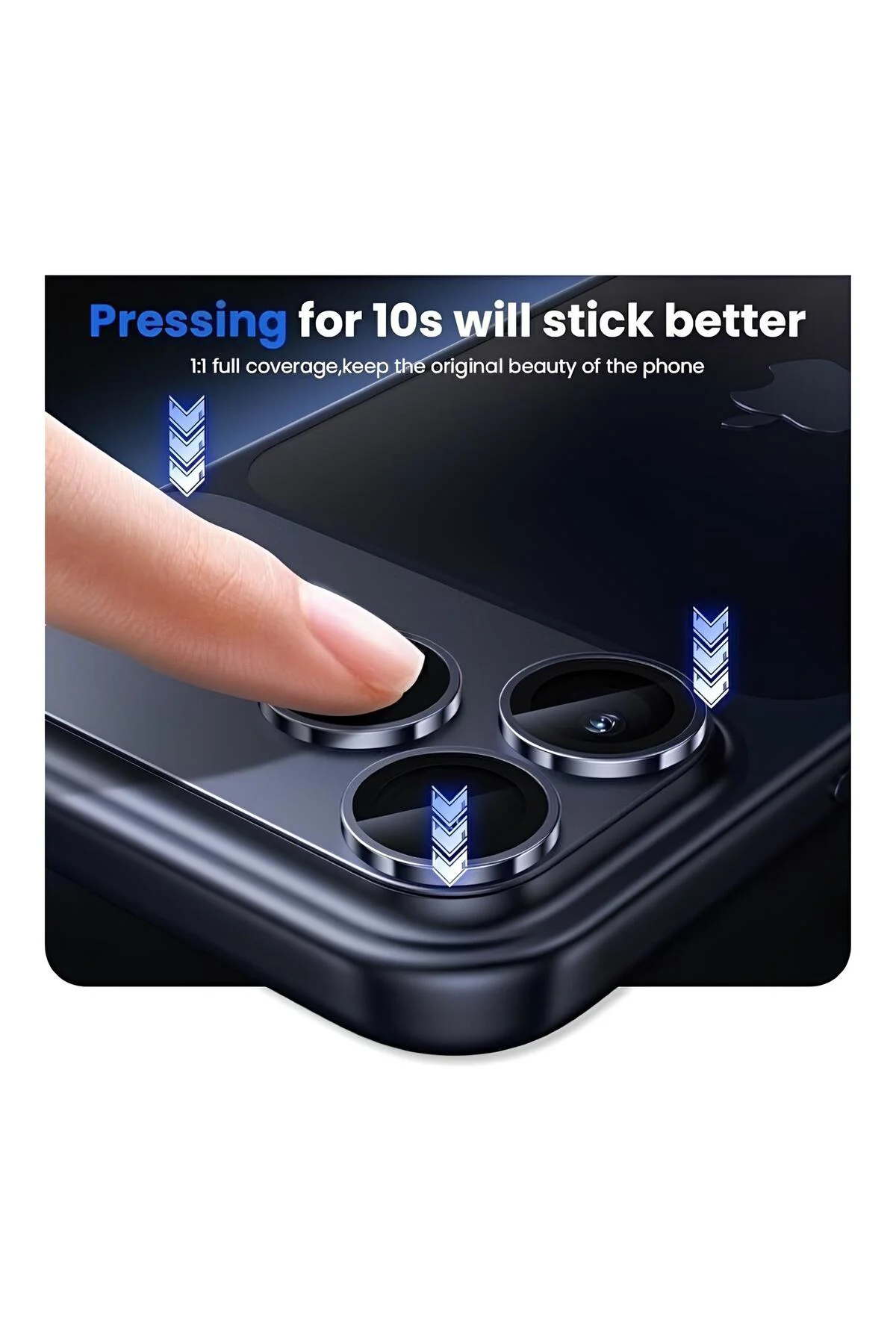 Apple iPhone 17 Pro Max Premium Tam Kaplama Lens Koruma Siyah