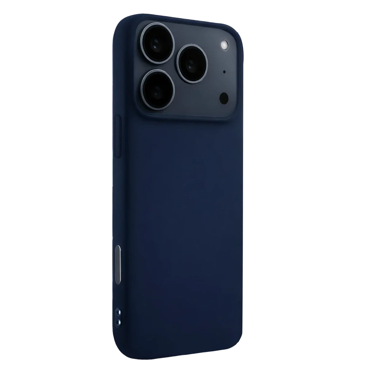 Apple iPhone 17 Pro Max Nano içi Kadife Silikon - Lacivert