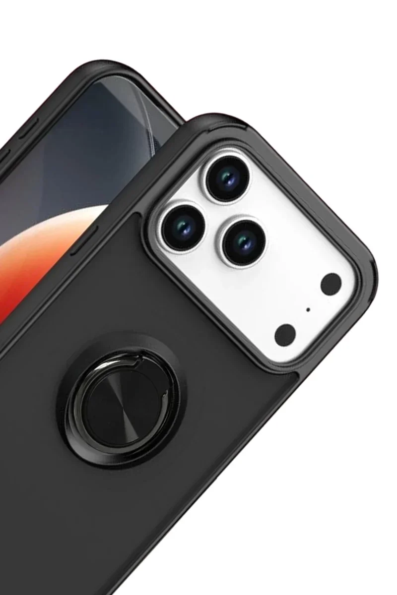 Apple iPhone 17 Pro Max Montreal Yüzüklü Silikon Kapak - Siyah Fiyatı, Yorumları ve Özellikleri