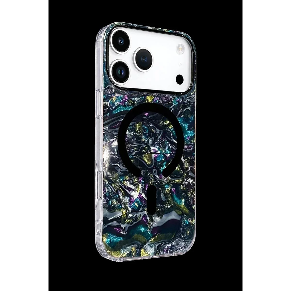 Apple iPhone 17 Pro ile Uyumlu Mila Dalgalı Magsafe Kapak - Lacivert Apple iPhone 17 Pro ile Uyumlu Mila Dalgalı Magsafe Kapak - Lacivert