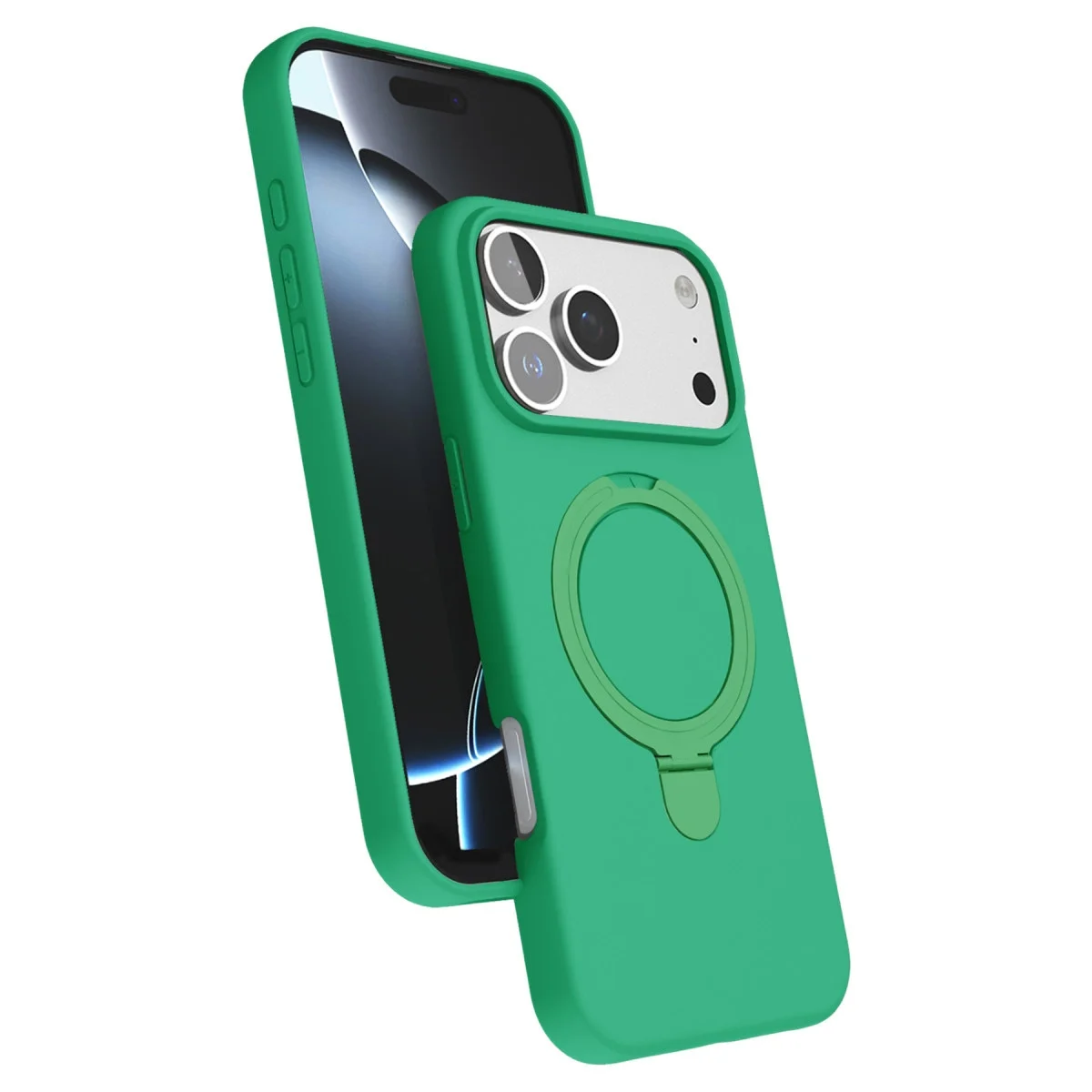 Apple İphone 17 Pro Max Regal Magsafe Standlı Kapak - Yeşil Apple İphone 17 Pro Max Regal Magsafe Standlı Kapak - Yeşil