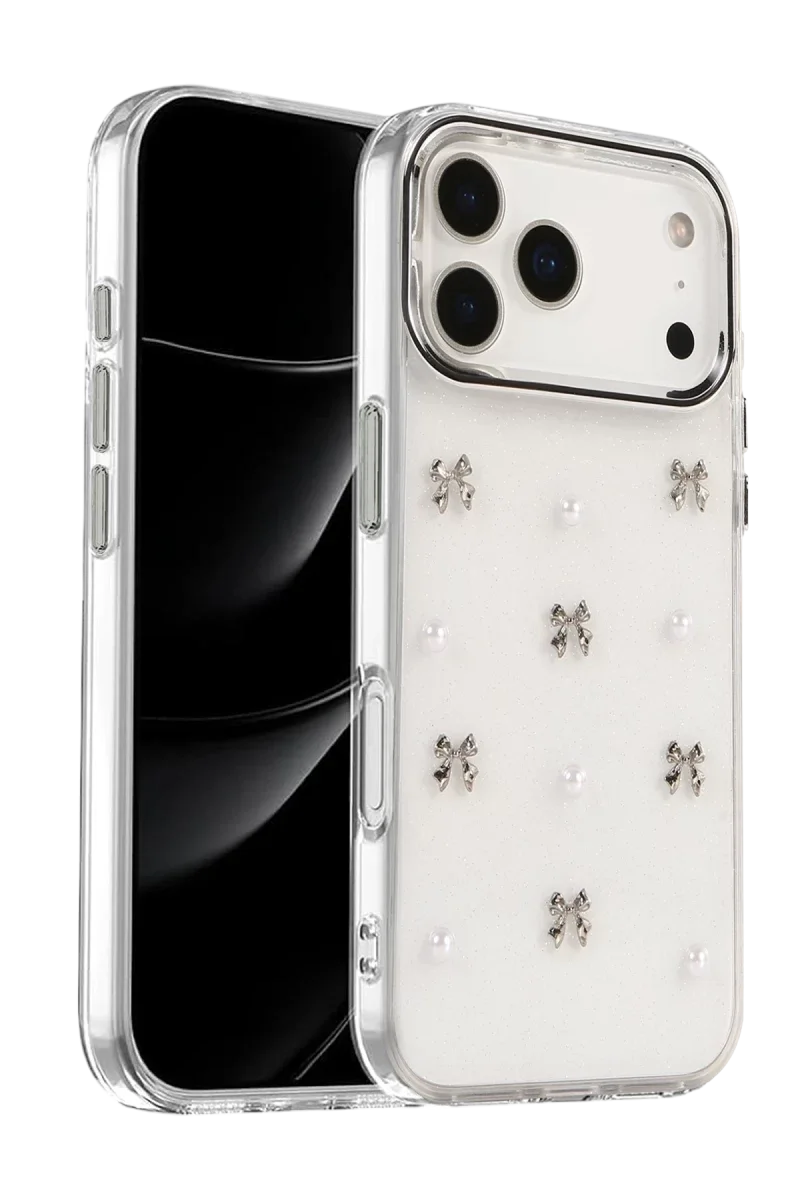 Apple iPhone 17 Pro Fiyonk Desenli Kapak - Desen 8
