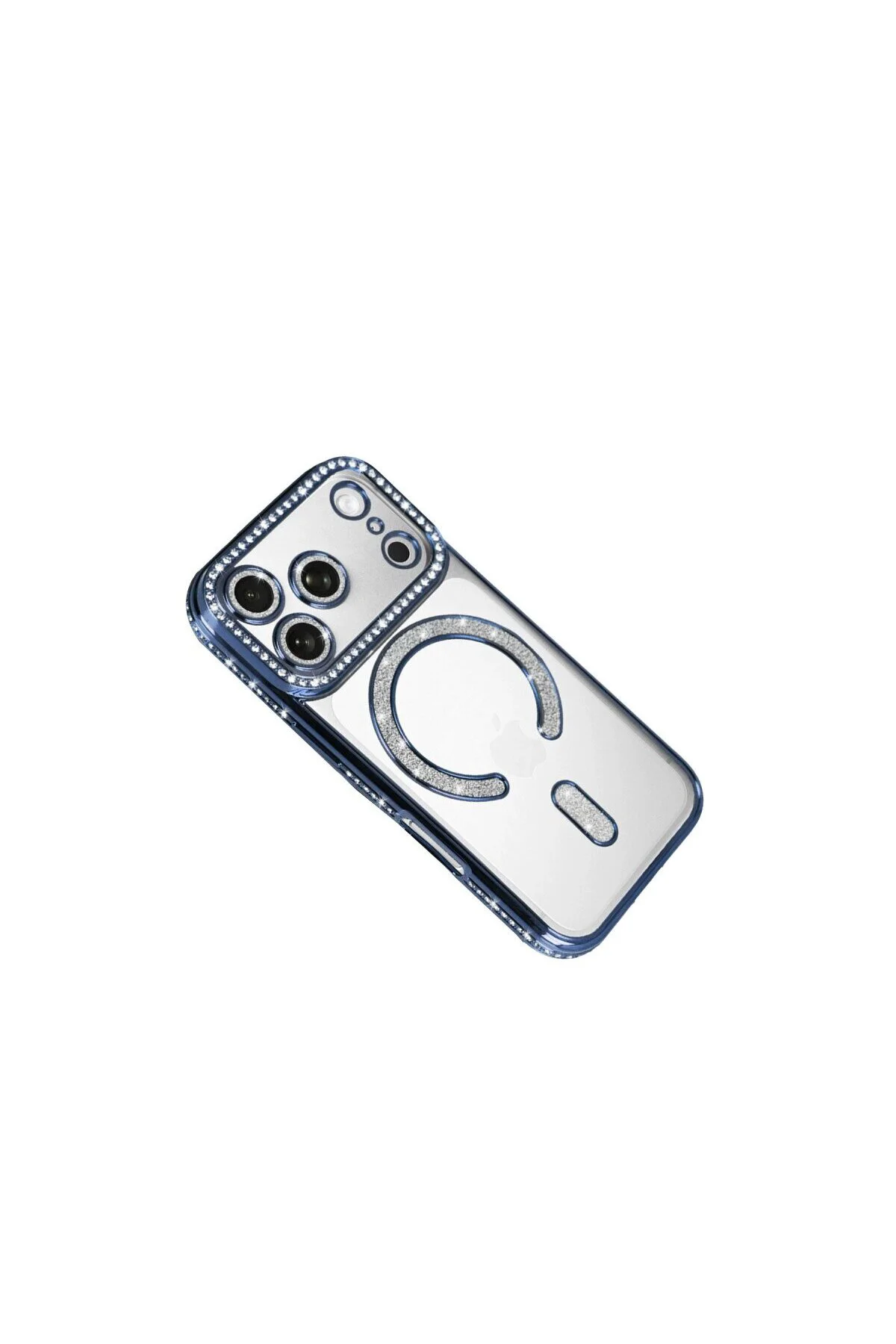 Apple İphone 17 Pro Joke Simli Magneticsafe Kılıf - Mavi Apple İphone 17 Pro Joke Simli Magneticsafe Kılıf - Mavi