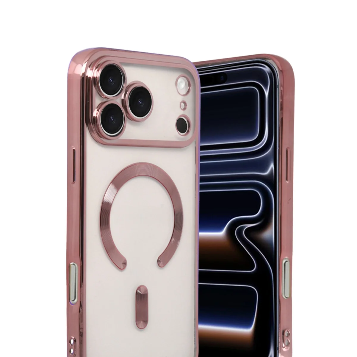 Apple İphone 17 Pro Kross Magneticsafe Kapak - Rose Apple İphone 17 Pro Kross Magneticsafe Kapak - Rose