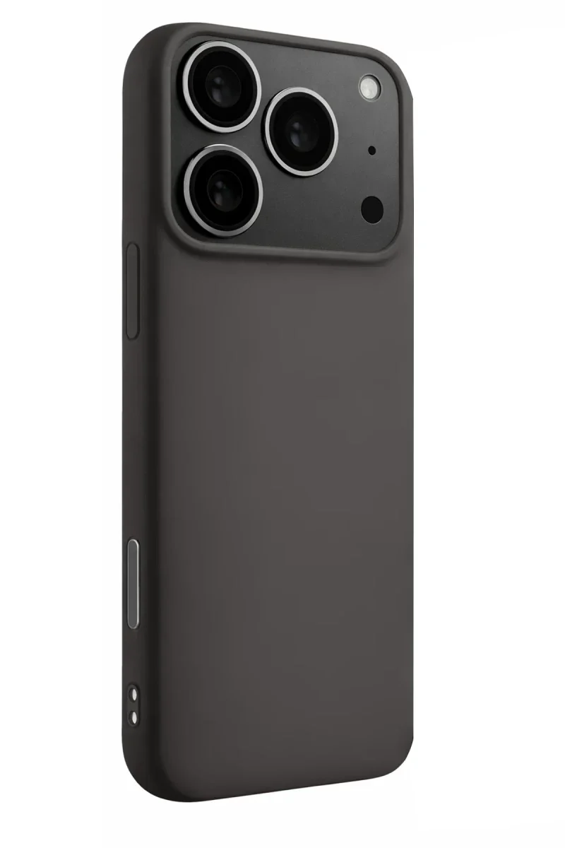 Apple iPhone 17 Pro Max Nano içi Kadife Silikon - Gri